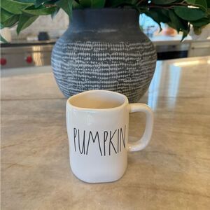Rae Dunn Cream 'Pumpkin' Mug 2021 Halloween pumpkin